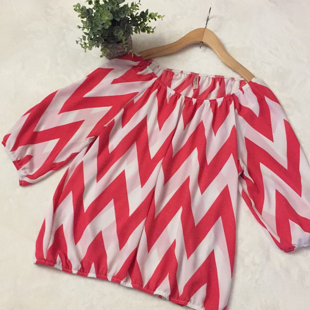 Chevron Boutique Blouse